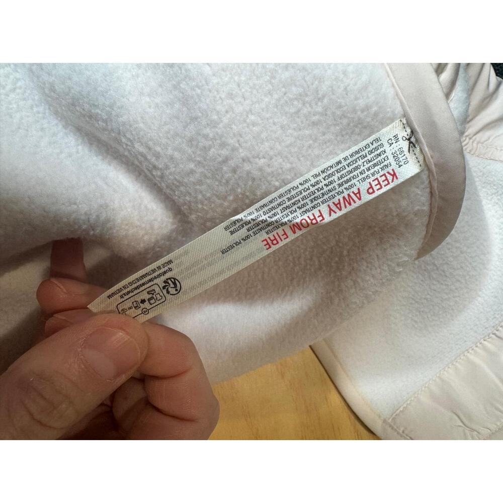 Free People X Hatch Hit the Slopes Maternity Jacket Cream Fleece Chest Pocket S - Picture 5 of 14